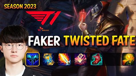 T1 Faker TWISTED FATE Vs ORIANNA Mid Patch 13 17 KR Ranked YouTube