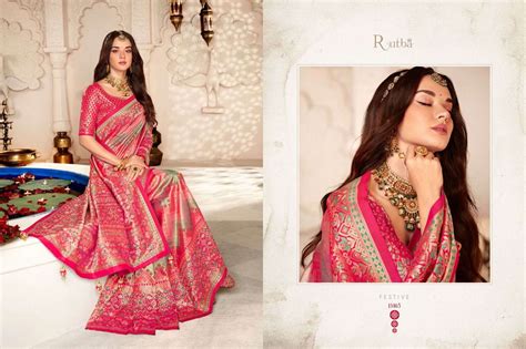 Rutba Vol 9 By Krishna Gokul Designer Silk Saree With Double Blouse