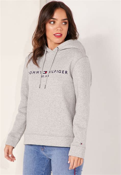 Tommy Hilfiger Grey Hoodie Uk