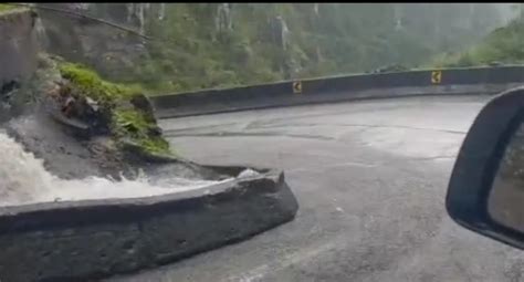 Serra do Rio do Rastro completamente interditada após deslizamentos