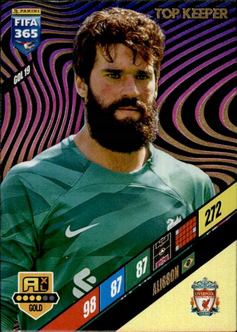 Fifa Panini Karta Gold Top Keeper Alisson Gol Liverpool