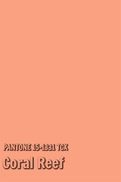 Pantone Coral Reef Coral Reef Pantone Light Spring