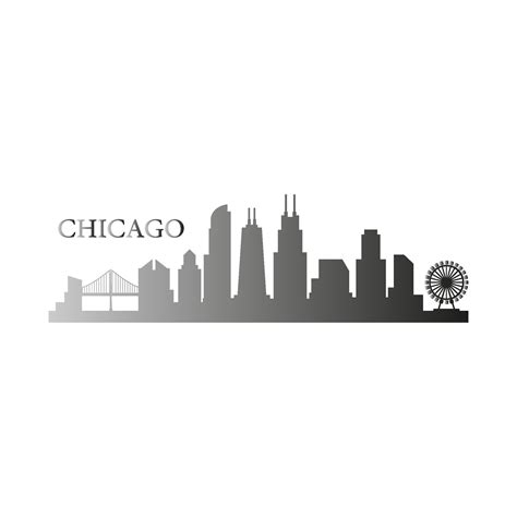 Chicago Skyline Vector Art, Icons, and Graphics for Free Download