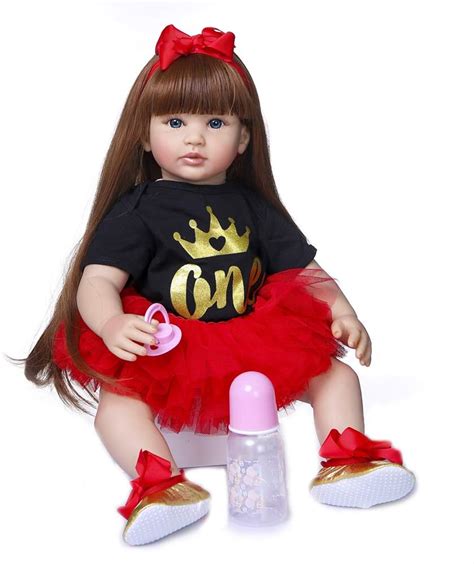 RXDOLL Muñecas Reborn para niñas pequeñas de 24 pulgadas 23 6 in