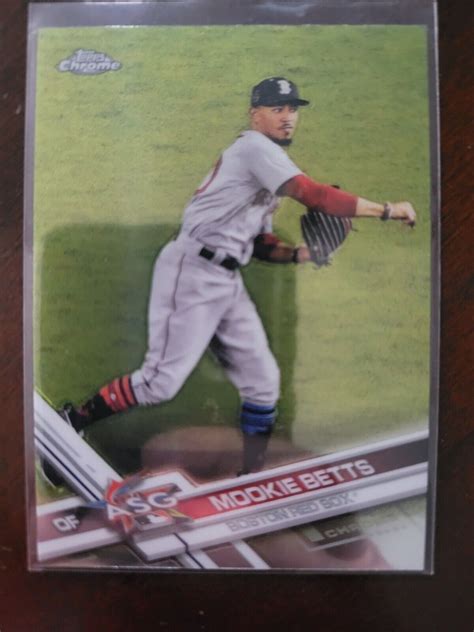 2017 Topps Chrome Update Mookie Betts HMT26 All Star ASG Red Sox