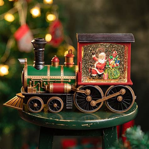 Santa Claus Christmas Train Music Box