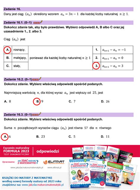 Jak zdać maturę z matematyki Odpowiedzi zadanie zadania otwarte