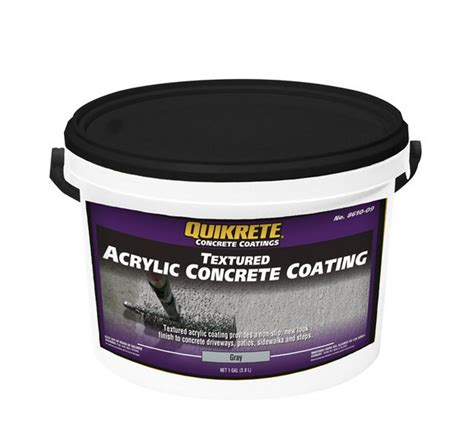 Quikrete 873006 Gray Textured Acrylic Concrete Coating 1 Gal At Sutherlands