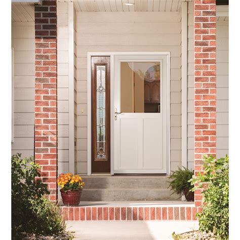 Larson Tradewinds Selection 32 In X 81 In White Aluminum Reversible Hinge Storm Door High View