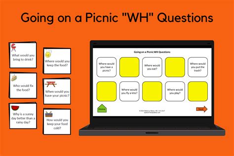 Going On A Picnic Wh Questions Speech Therapy Ideas