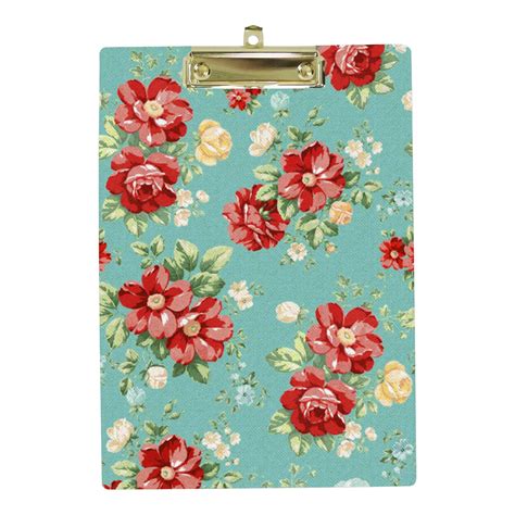 Hidove Acrylic Clipboard Red Rose Standard A4 Letter Size Clipboards