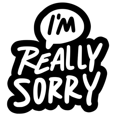 Sorry Stickers - Free miscellaneous Stickers