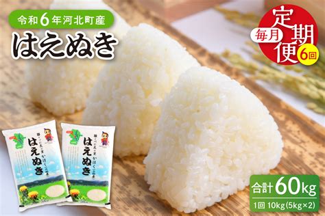 【令和6年産米】※2024年12月下旬スタート※ はえぬき60kg（10kg×6ヶ月）定期便 山形県産 【jaさがえ西村山】｜ふるラボ