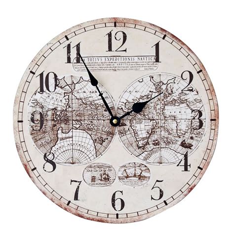 Incredible World Map Large Wall Clock Ideas World Map With Major Countries