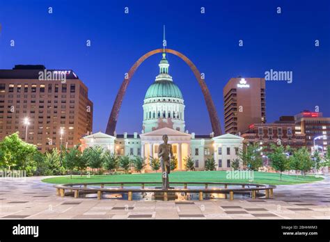 St Louis Louisiana Usa August 23 2018 View From Kiener Plaza