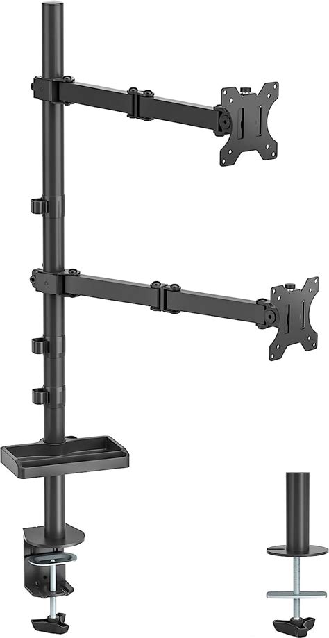 Used Dual Monitor Mount Vertical Stacked Monitor Stand With Inch