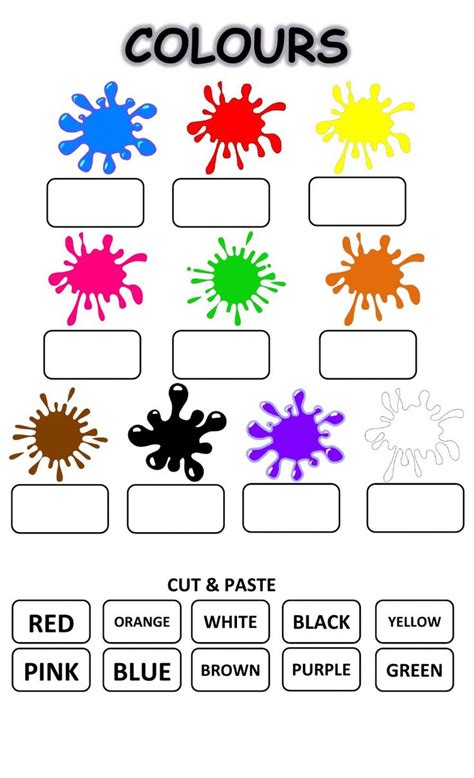 The Colours Interactive And Downloadable Worksheet You Can Do The