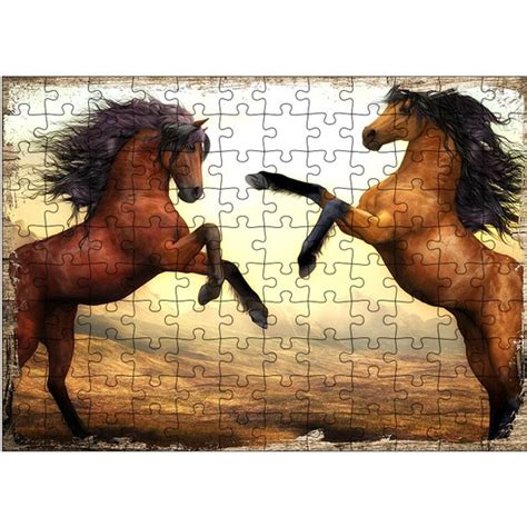 Tablomega Ahşap Mdf Puzzle Yapboz Şaha Kalkan Kahve Rengi Fiyatı