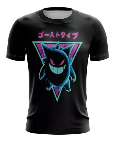 Playera Sublimada Pokemon Gengar Meses Sin Intereses