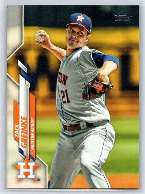 2020 Topps Series 1 260 Zack Greinke Houston Astros Baseball Card EBay