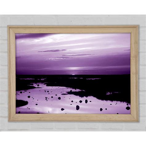 Haus Am Meer Gerahmtes Leinwandbild Purple Ocean Surprise Wayfair De