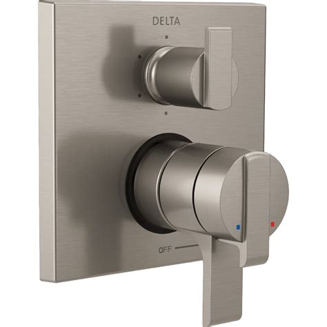 Delta Faucet Ara 17 Series 6 Setting Integrated Diverter Valve Trim Kit Brushed Nickel Diverter