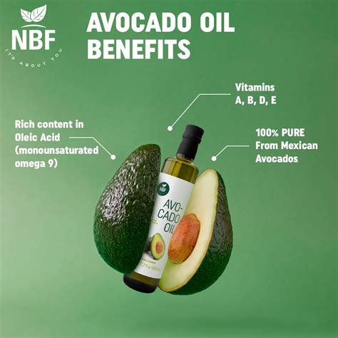 NBF Aceite de aguacate extra virgen 17 2 onzas líquidas 100 puro