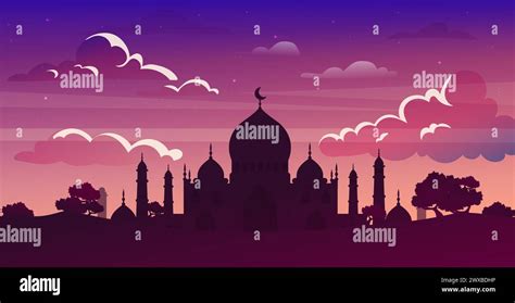 Arabian City Silhouette Vector Concept Stock Vector Image Art Alamy