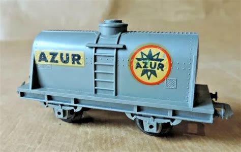 Ancien Jouet Jouef Ho Train Elecrtique Lot De Wagon Citerne Azur Sncf