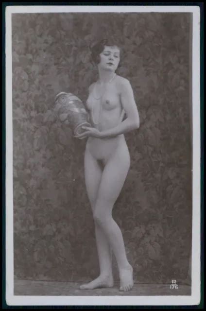 D French Nude Woman Wyndham Risque Lingerie Original Old S Photo