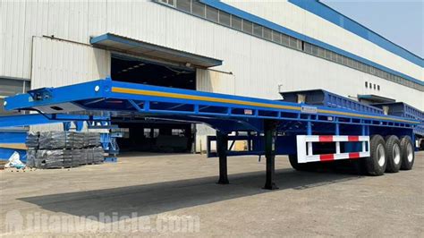 Tri Axle 40 Foot Flatbed Semi Trailer For Sale In Mexico