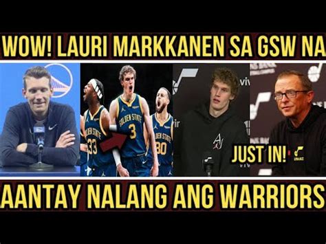 Just In Wow Lauri Markkanen Sa Gsw Na Aantay Nalang Pala Ang