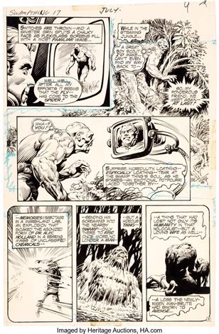 Nestor Redondo Swamp Thing Story Page Original Art Dc By