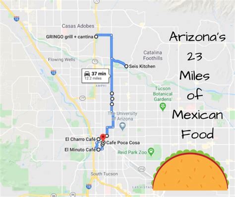 The Best 23 Miles Of Mexican Food Is The Most Delicious Journey Youll Take In Arizona Mexican