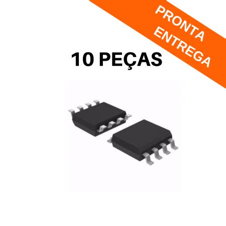 Kit 10 Peças Circuito Integrado ACS712ELCTR 20A T SOIC 8 SMD