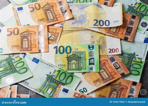 Dinero Euro Fondo Euro Del Efectivo Billetes De Banco Euro Del Dinero