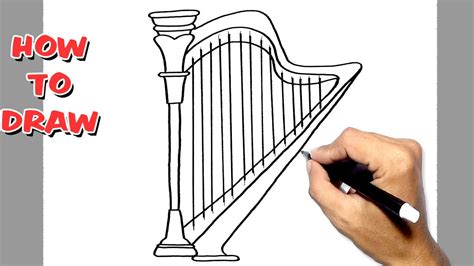 How To Draw Harp YouTube