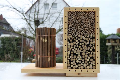 Wildbienen Nisthilfe Wildbienenhotel Nabu