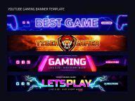 Free Youtube Gaming Banner Channel Cover Art Psd Templates Psfiles