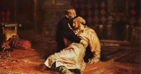 Ivan The Terrible After Killing His Son Ilya Repin My Russian Side