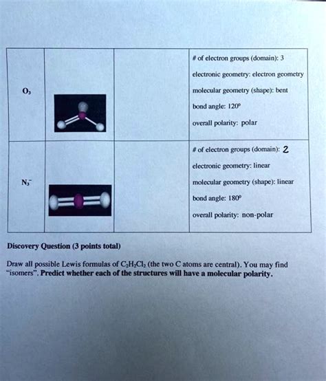 Solved Of Electron Groups Domain Electronic Geomelry Electron