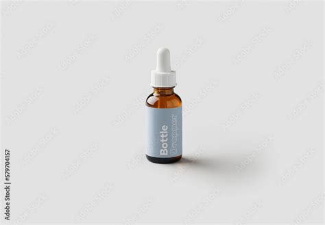 Mockup Of Beauty Serum Product Bottle With Customizable Label Available