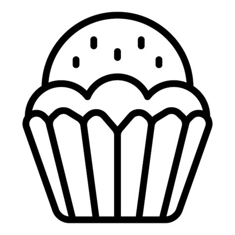 Premium Vector Bakery Muffin Icon Outline Bakery Muffin Vector Icon