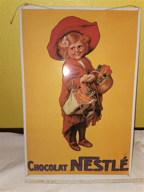 Ancienne publicité pour Chocolat Nestlé en métal Comprare su Ricardo