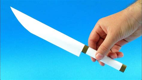 How To Make A Paper Knife - Origami