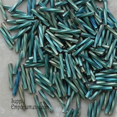 Miyuki Matte Metallic Patina Iris 2x12mm Twisted Bugle Beads Etsy