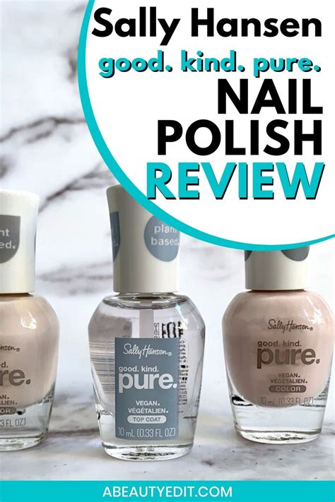 Sally Hansen Good Kind Pure Nail Polish Collection Is Plant Based