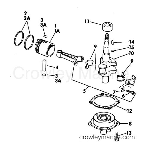 Crankshaft Piston Outboard S Crowley Marine