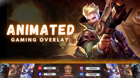 How To Make Animated Gaming Overlay On Android Mobile Legends