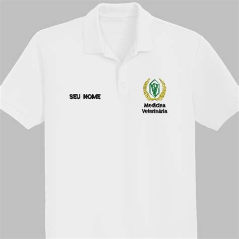 Camisa Polo Medicina Veterinaria Bordado Shopee Brasil